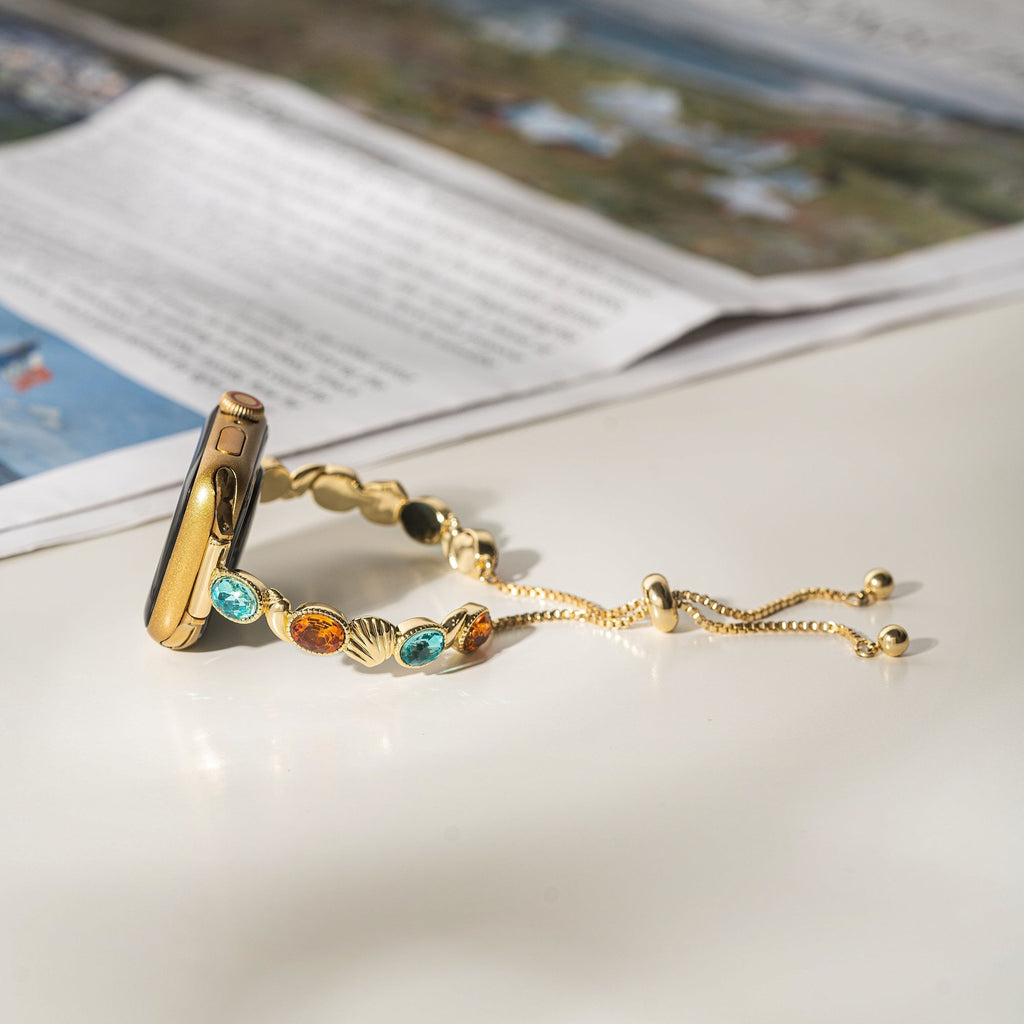 Tidal Gem 14k Gold Plated Watch Band for Apple Watch