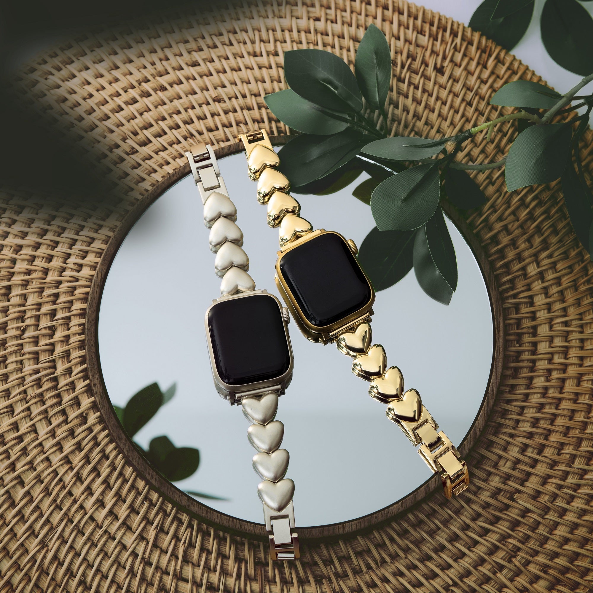 Polished Love Metal Watch Band for Apple Watch