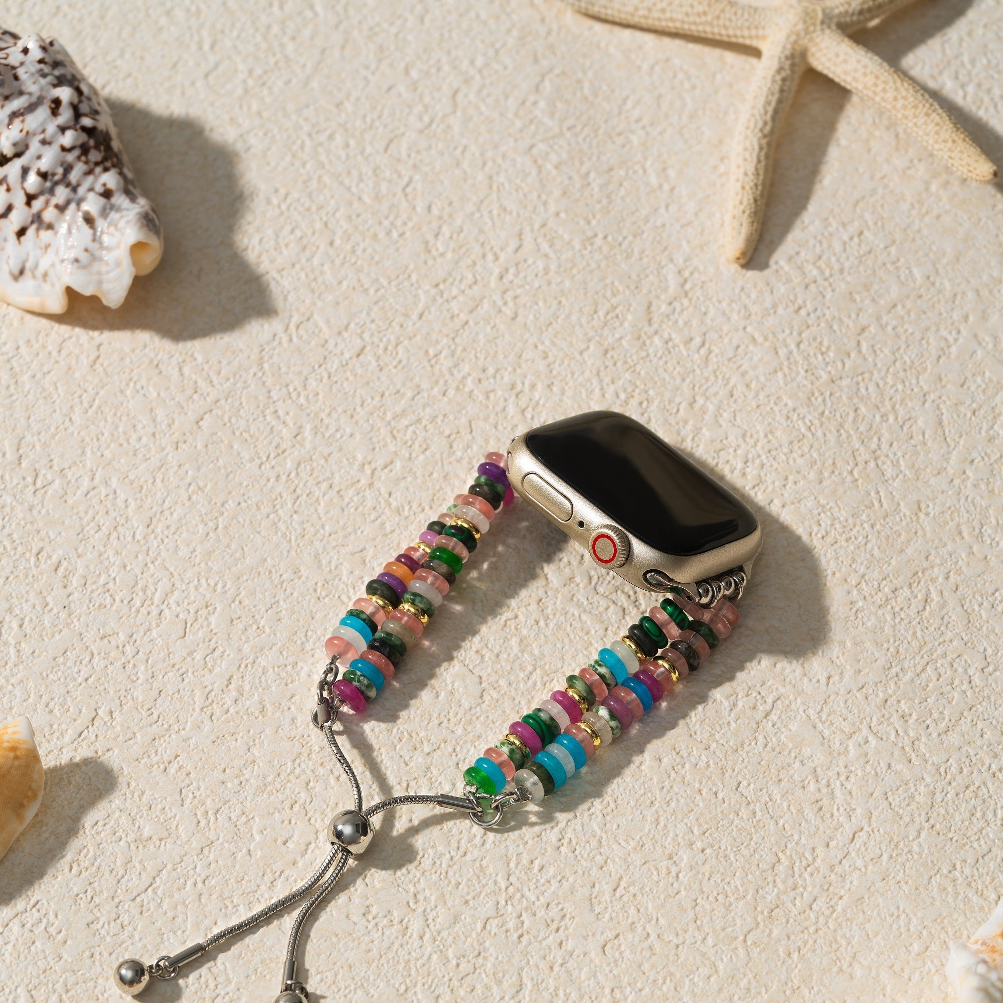 Rainbow Natural Stone Watch Band for Apple Watch