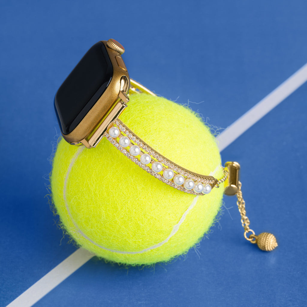 Pearl Beaded Copper Watch Band for Apple Watch