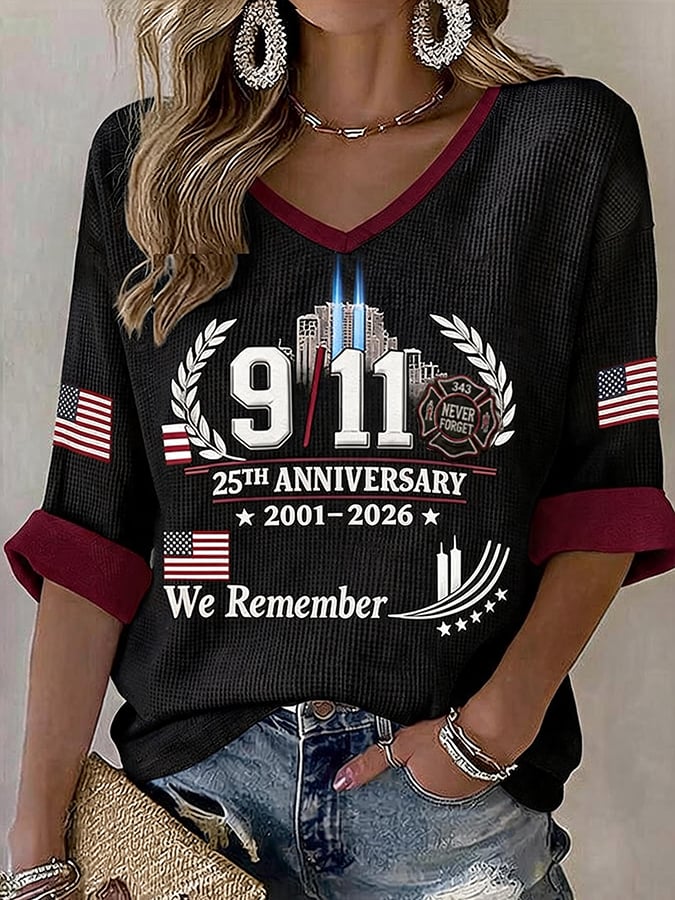9.11 Never Forget Printed T-Shirts