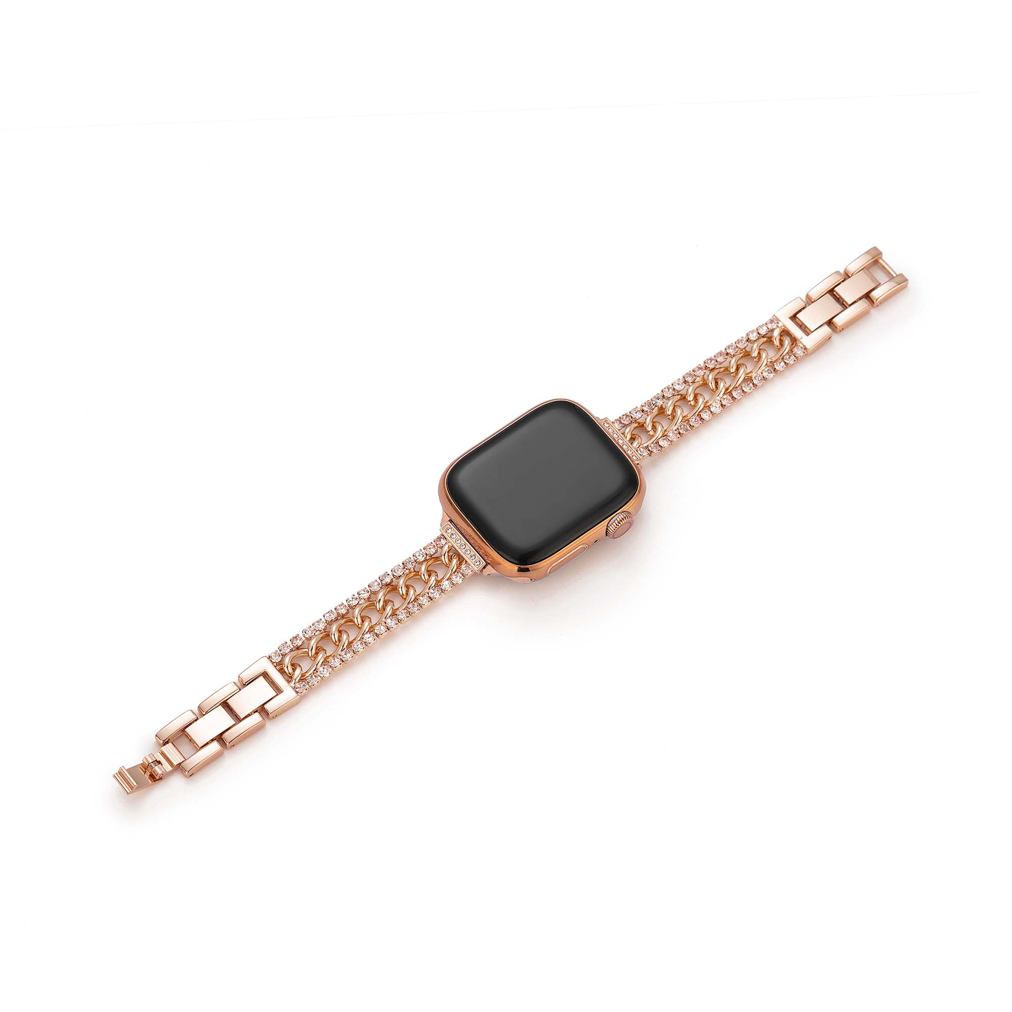 Shimmering Chain Metal Watch Band
