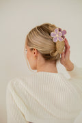 Lavender Flower Claw Clip