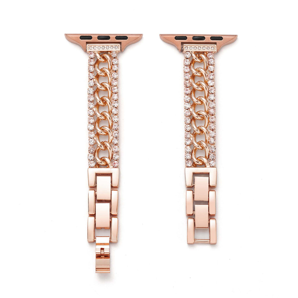 Shimmering Chain Metal Watch Band