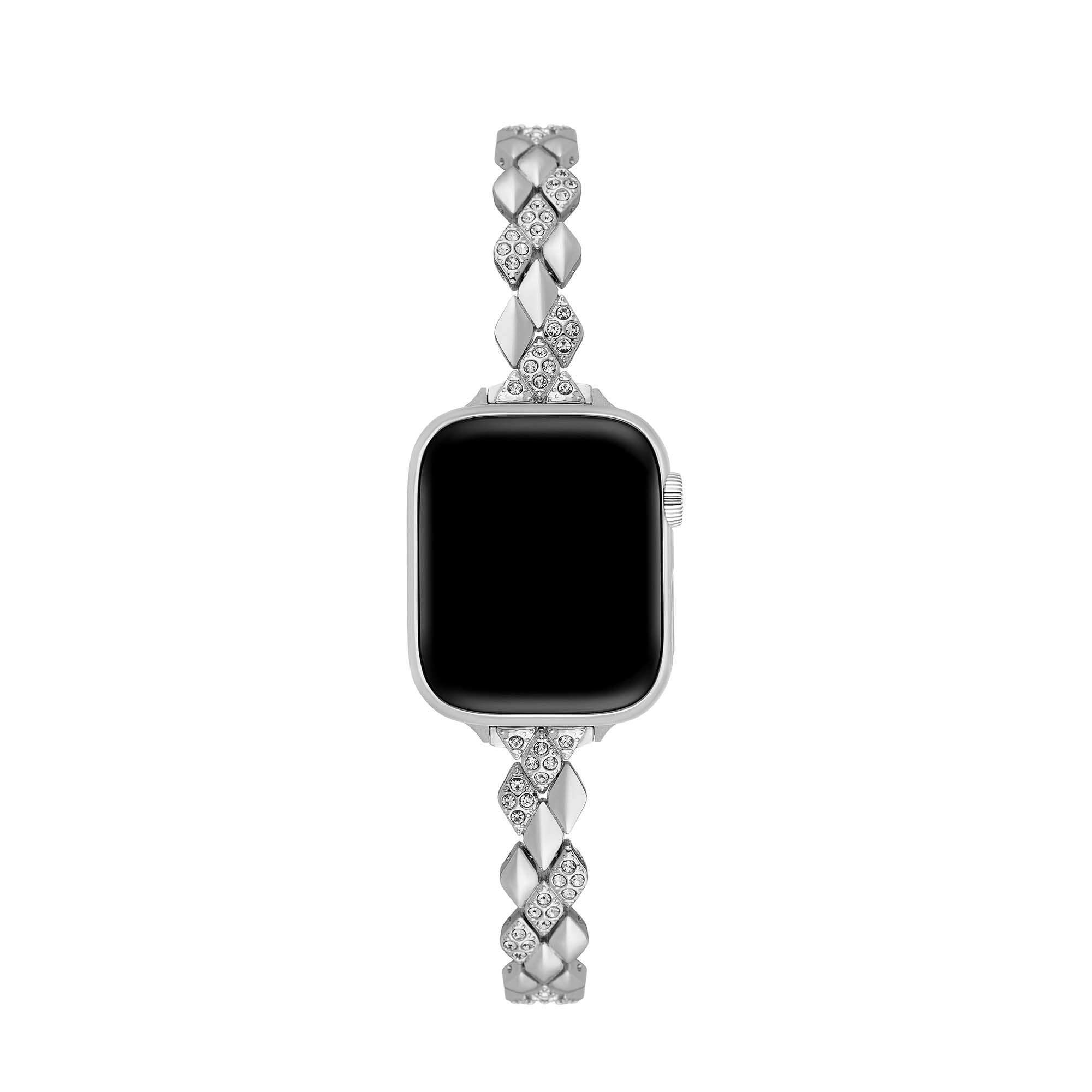 Gleaming Diamond Metal Watch Band