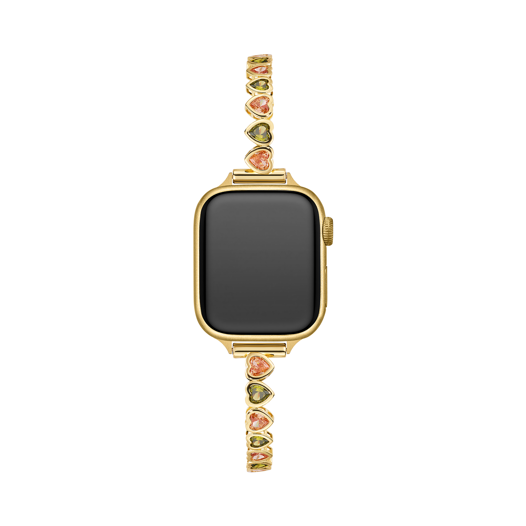 Rainbow Love 14k Gold / Platinum Plated Watch Band for Apple Watch
