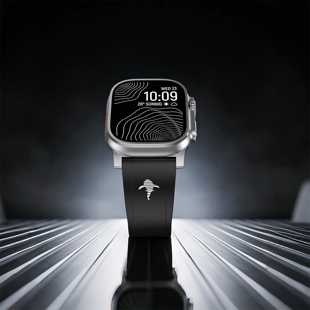 The Shark ¡ª Fine Watchmaking Grade FKM Apple Watch Band
