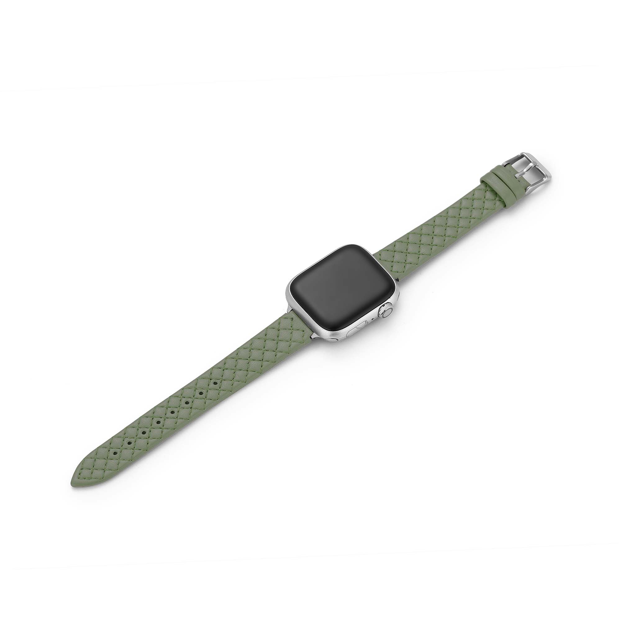 Elegant Quilted Leather Watch Band for Apple Watch