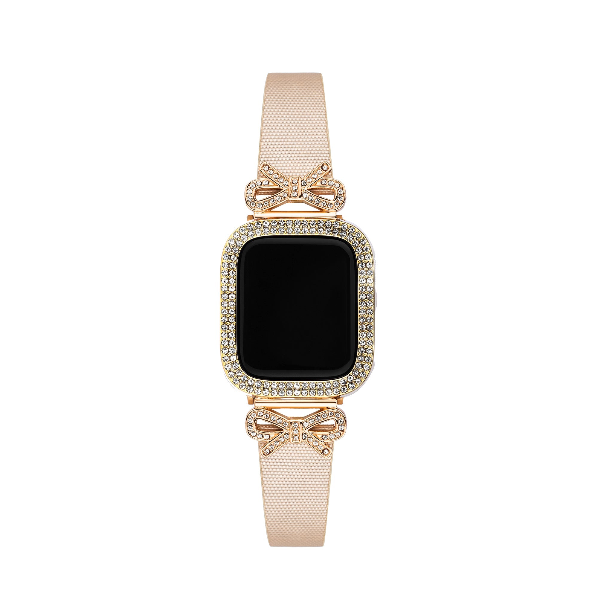 Shiny Rhinestones Half-Wrapped Apple Watch Case