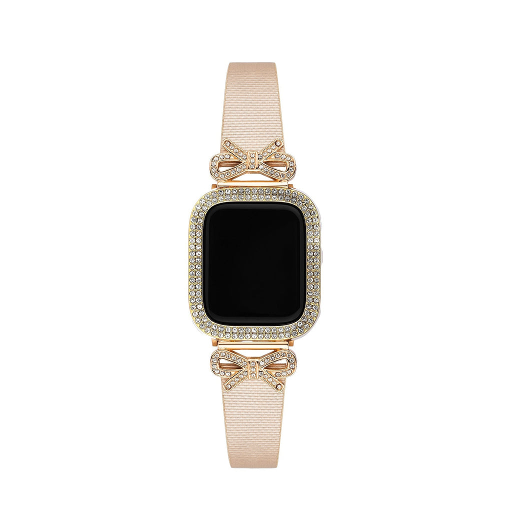 Shiny Rhinestones Half-Wrapped Apple Watch Case