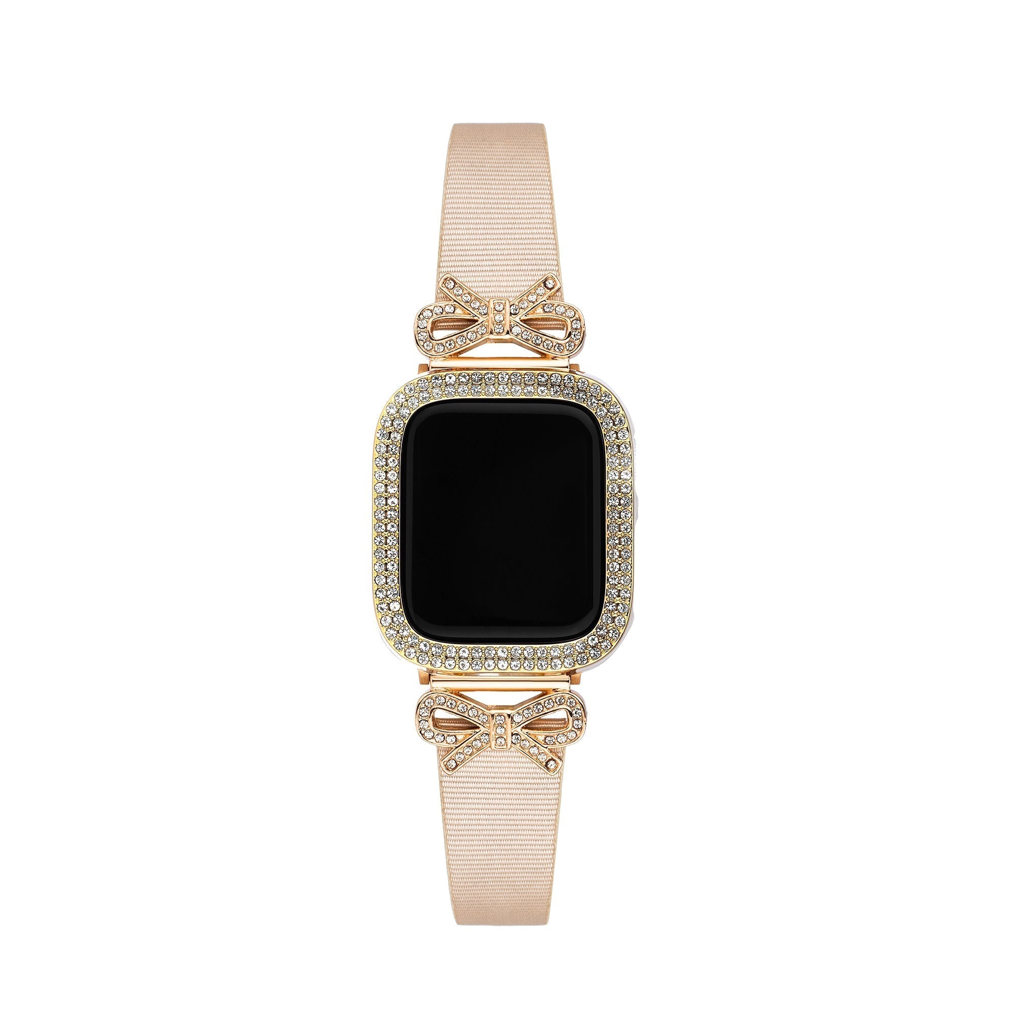 Shiny Rhinestones Half-Wrapped Apple Watch Case