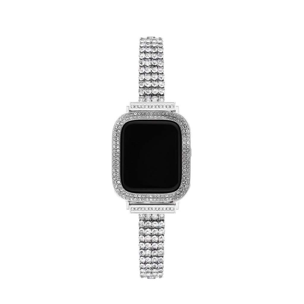 Shiny Rhinestones Half-Wrapped Apple Watch Case