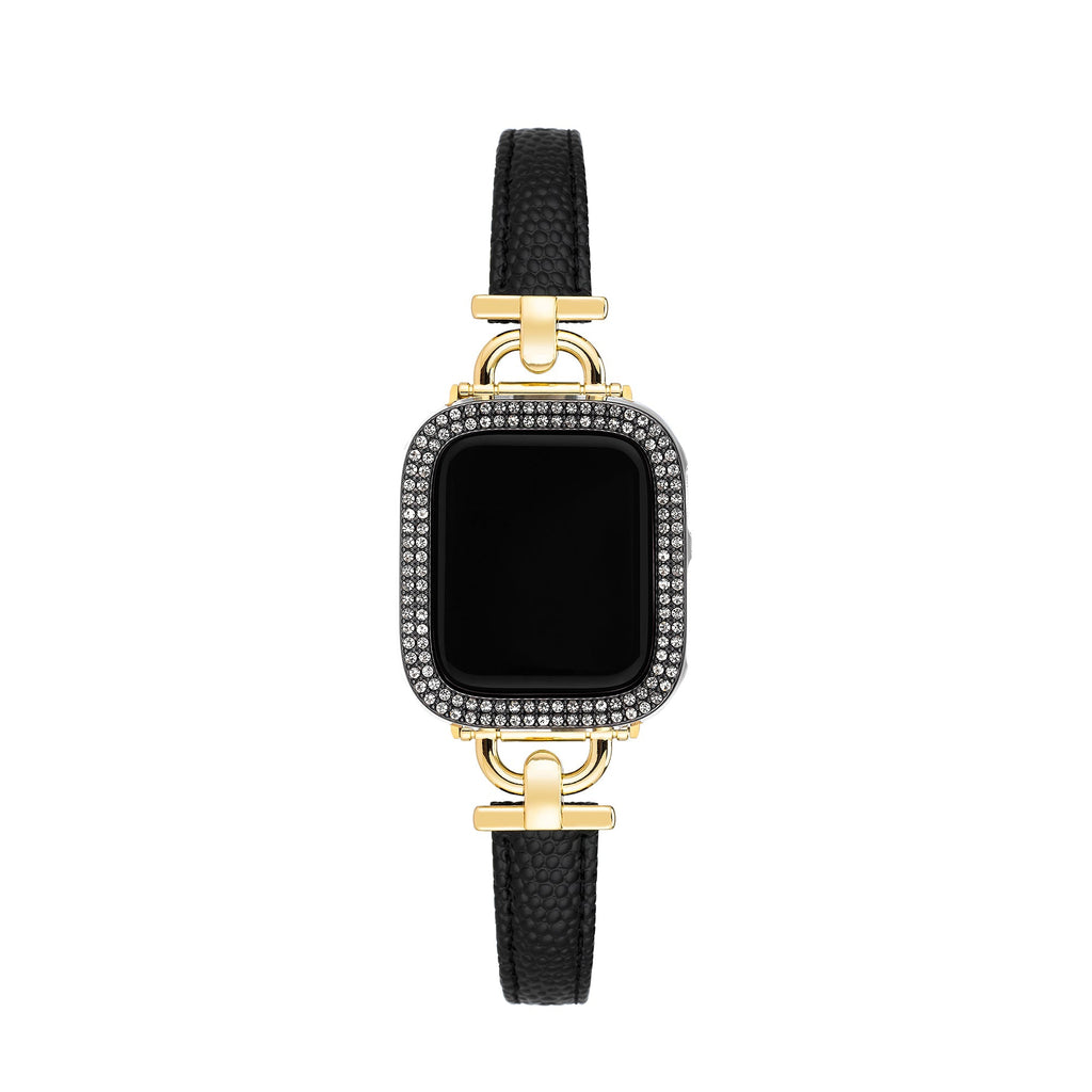 Shiny Rhinestones Half-Wrapped Apple Watch Case