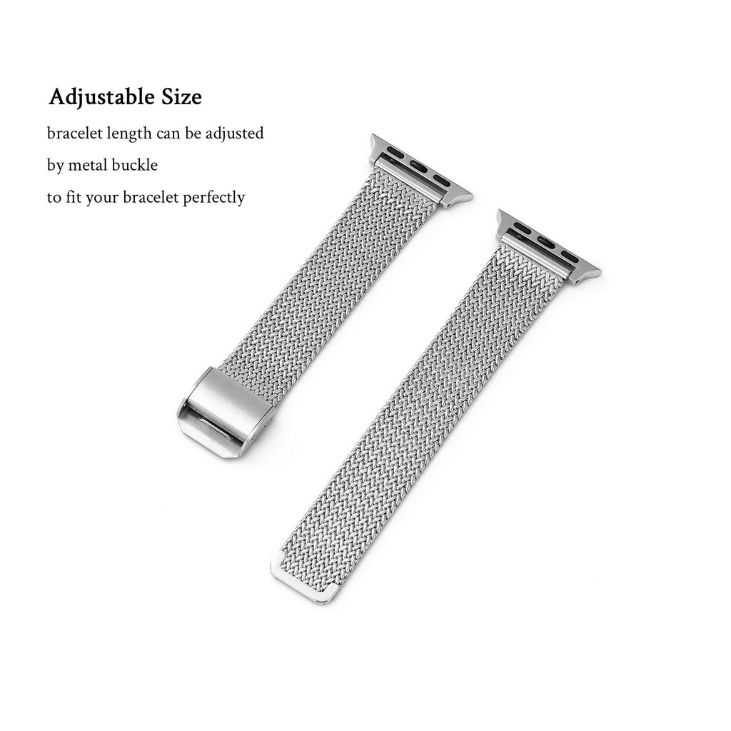 Polished Stainless Steel Watch Band for Apple Watch