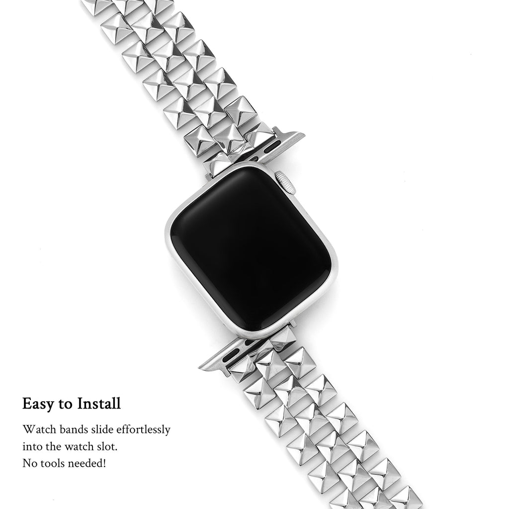 Stainless Steel Diamond Watch Band