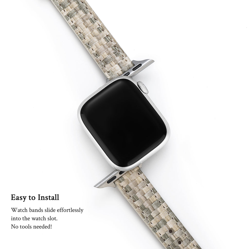 Woven Leather Watch Band for Apple Watch