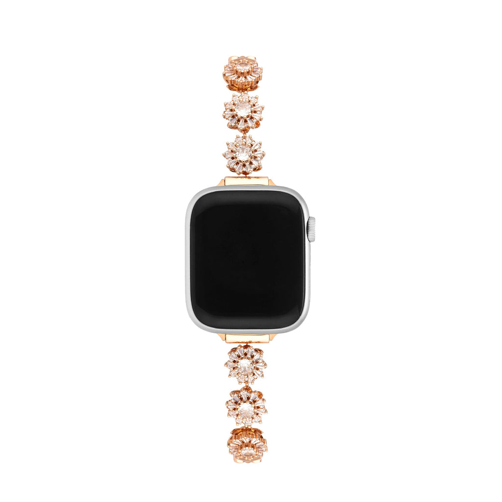 Rotatable Rhinestone Snowflake Watch Band for Apple Watch