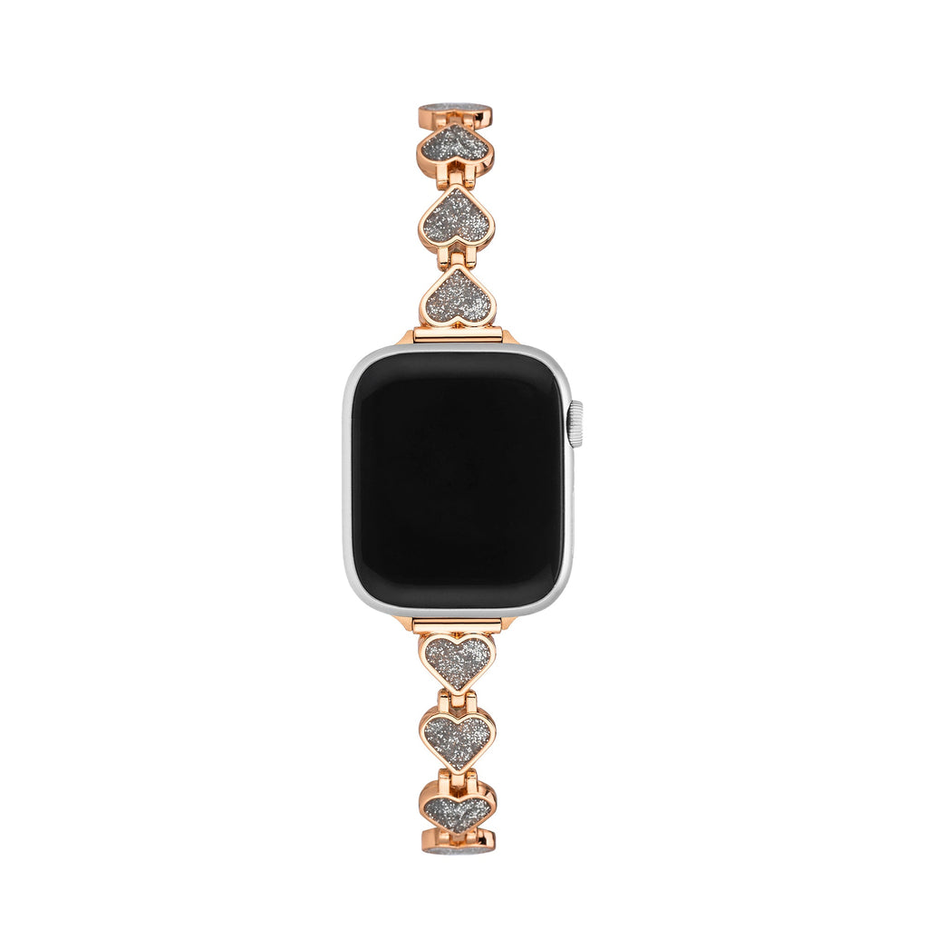 Glitter Love Metal Watch Band for Apple Watch
