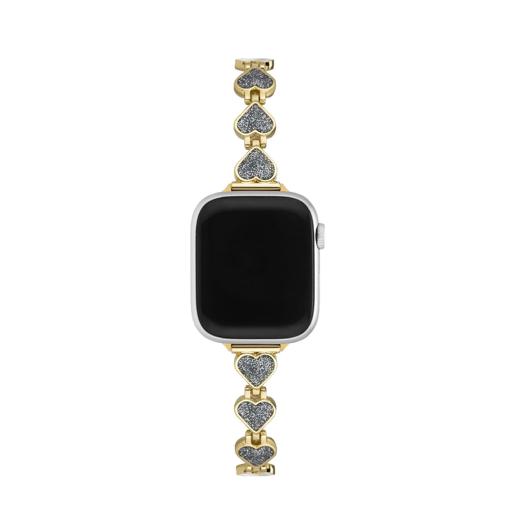 Glitter Love Metal Watch Band for Apple Watch