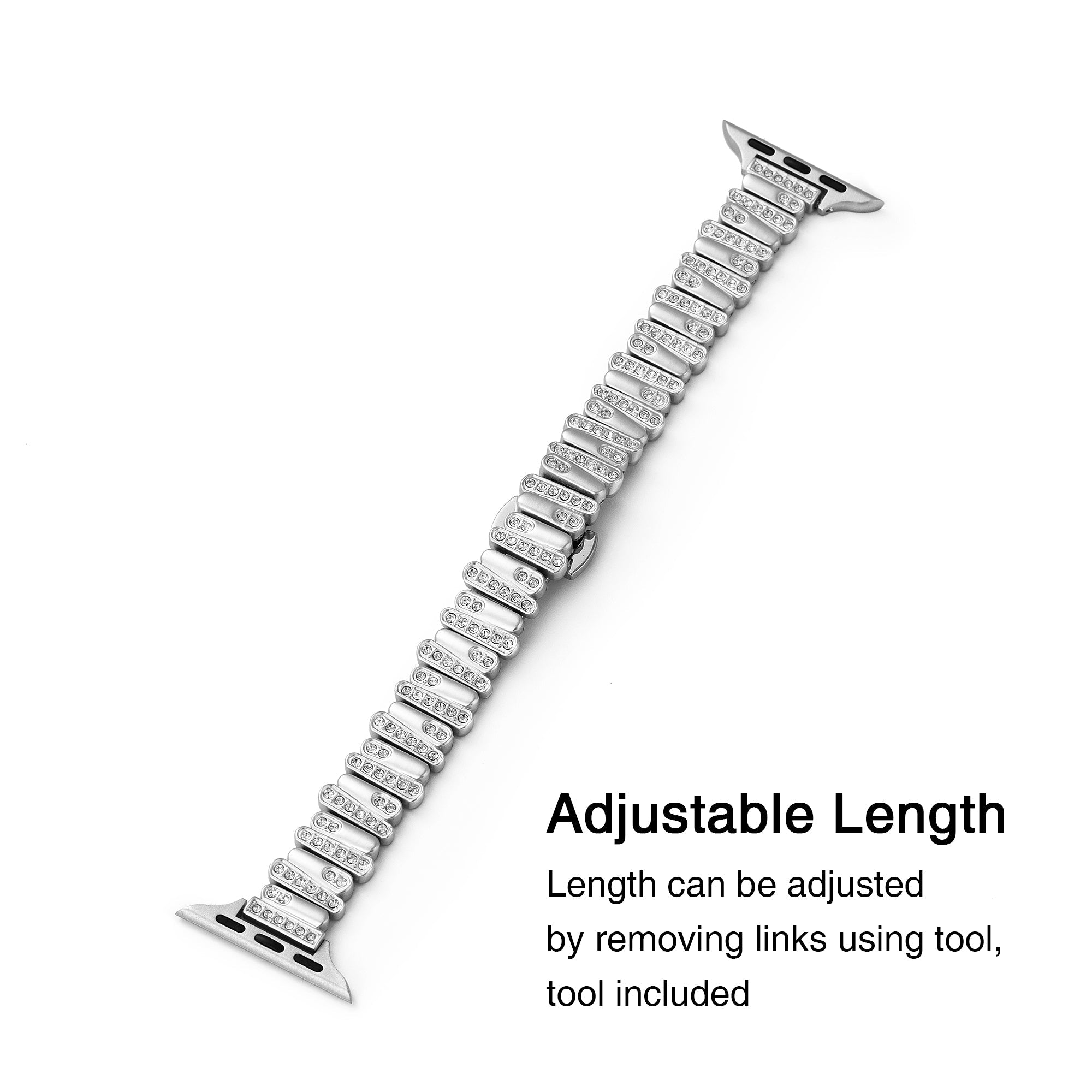 Rhinestone Geo Metal Watch Band for Apple Watch
