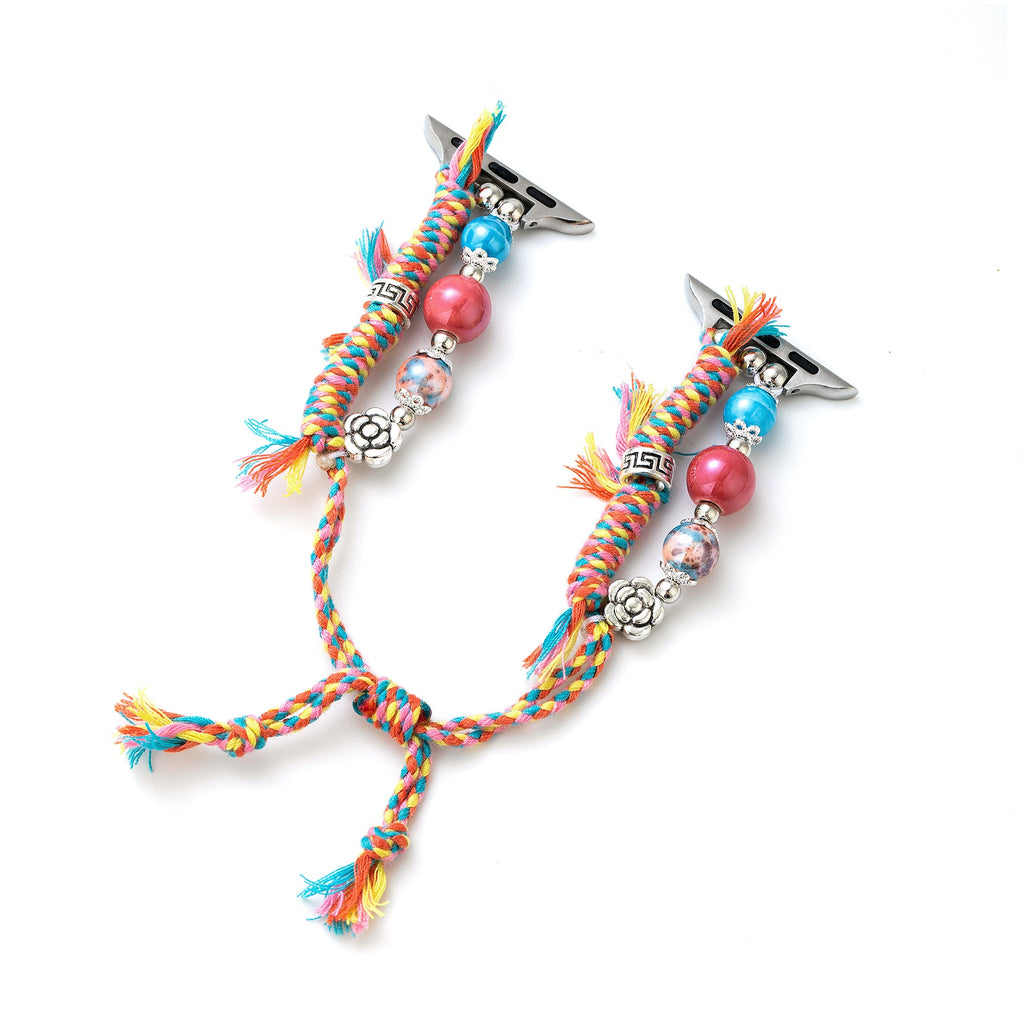 Exotic Beaded Braid Watch Bracelet for Apple Watch
