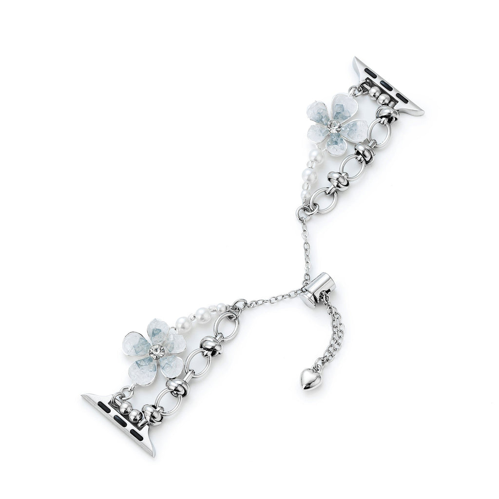 Floral Quartz Chain Watch Band for Apple Watch