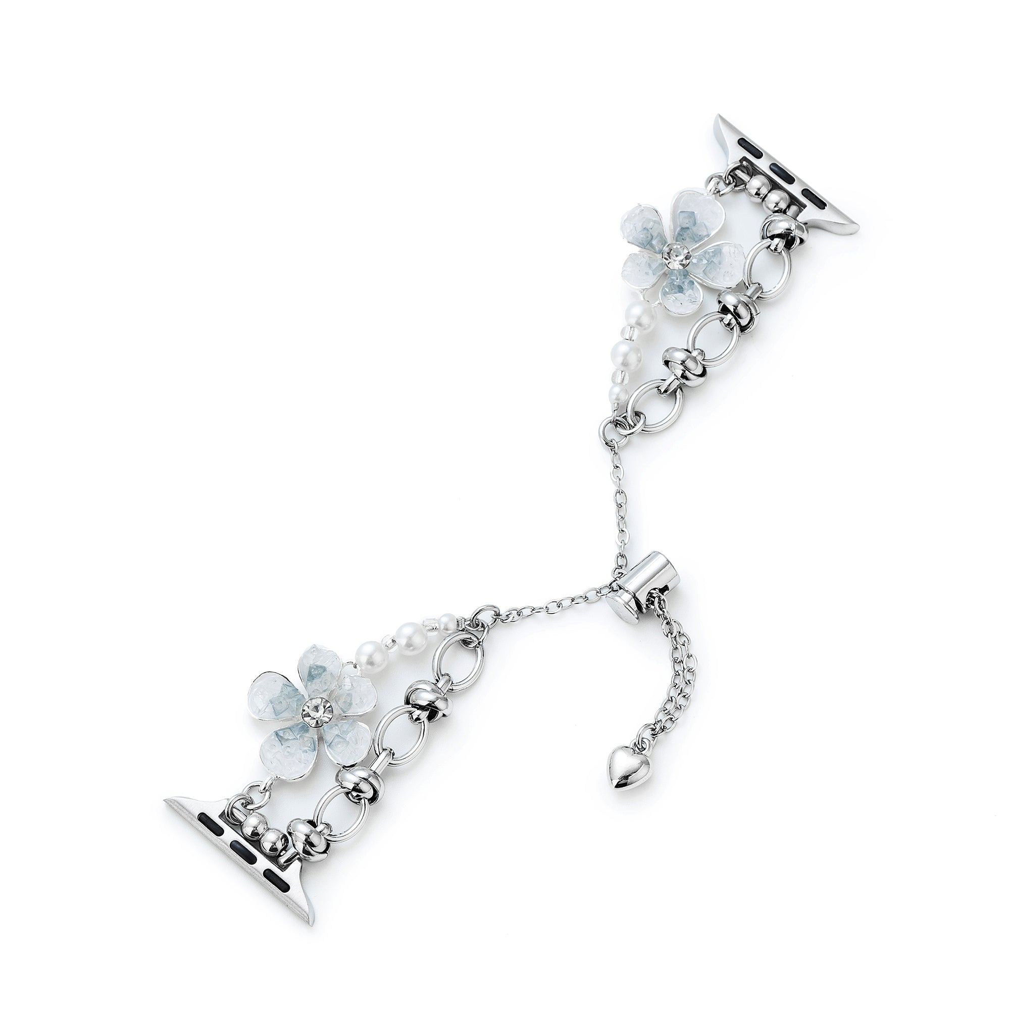 Floral Quartz Chain Watch Band for Apple Watch
