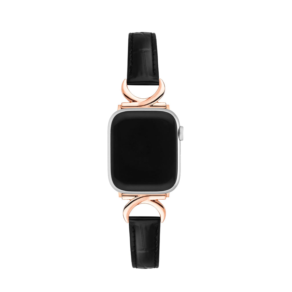 Bamboo Grainy Patent Leather Watch Band for Apple Watch