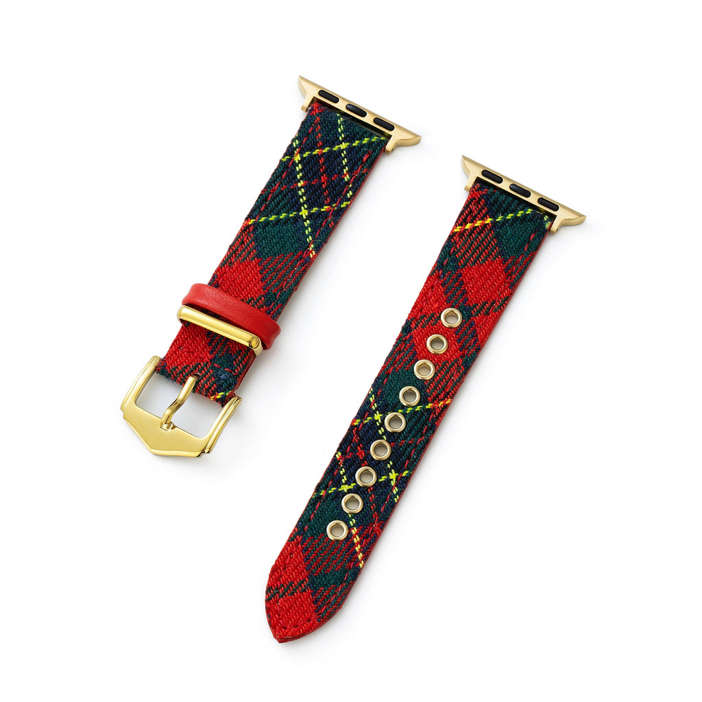 Festive Tartan Watch Band for Apple Watch