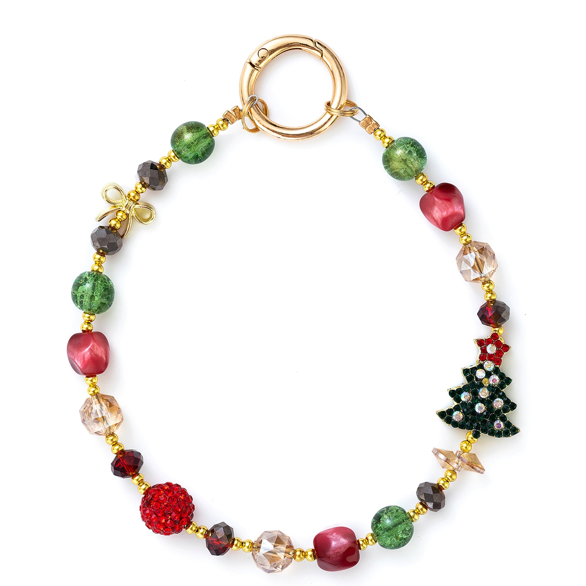 Festive Sparkle Beaded Phone Strap