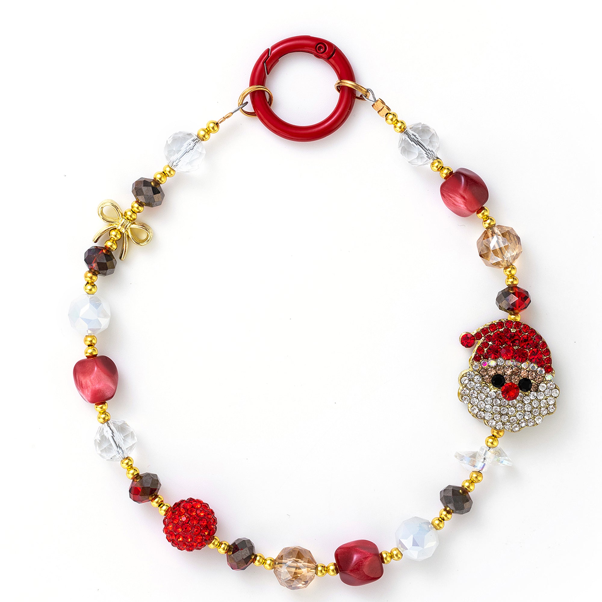 Festive Sparkle Beaded Phone Strap