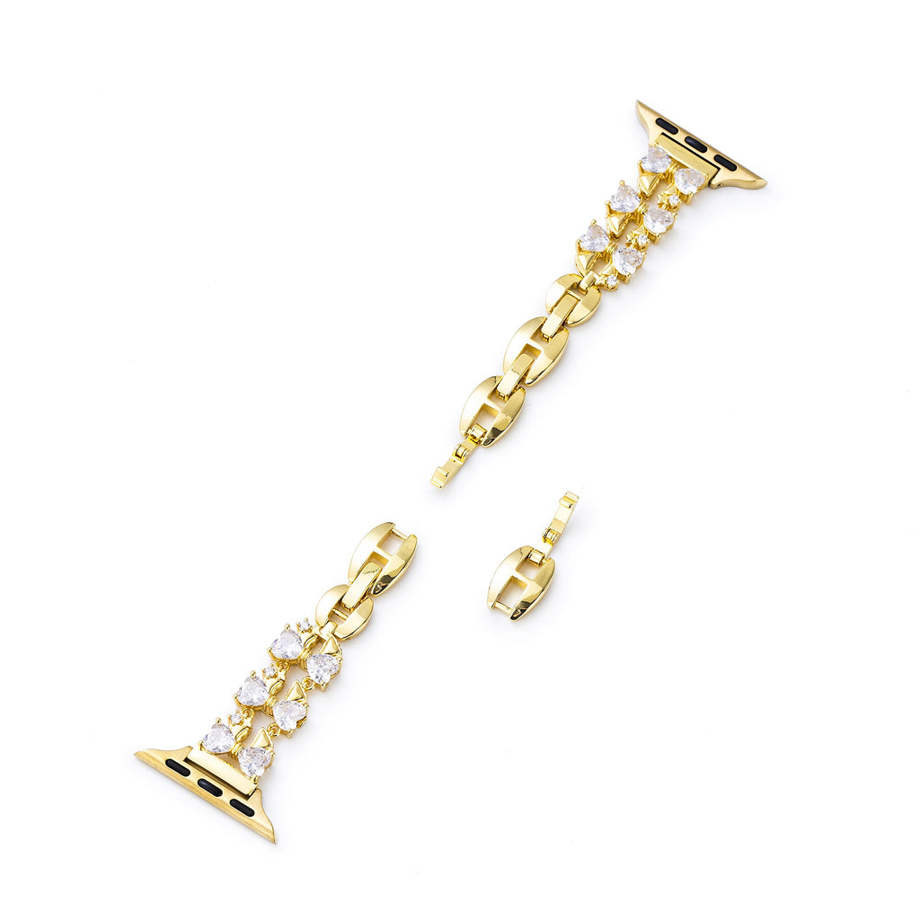 Zircon Bowknot Copper Watch Band for Apple Watch