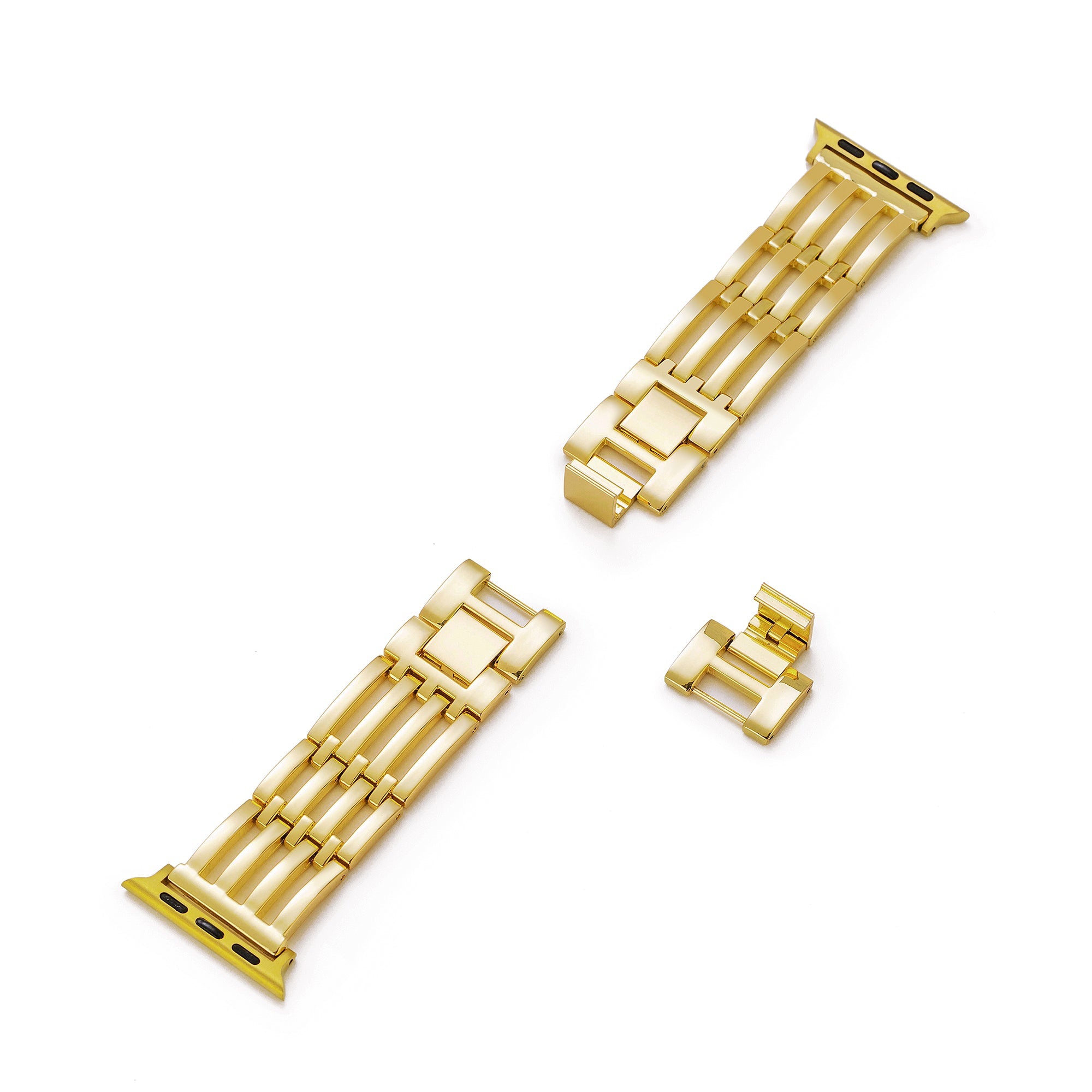 Unisex Strata Stripe Metal Watch Band