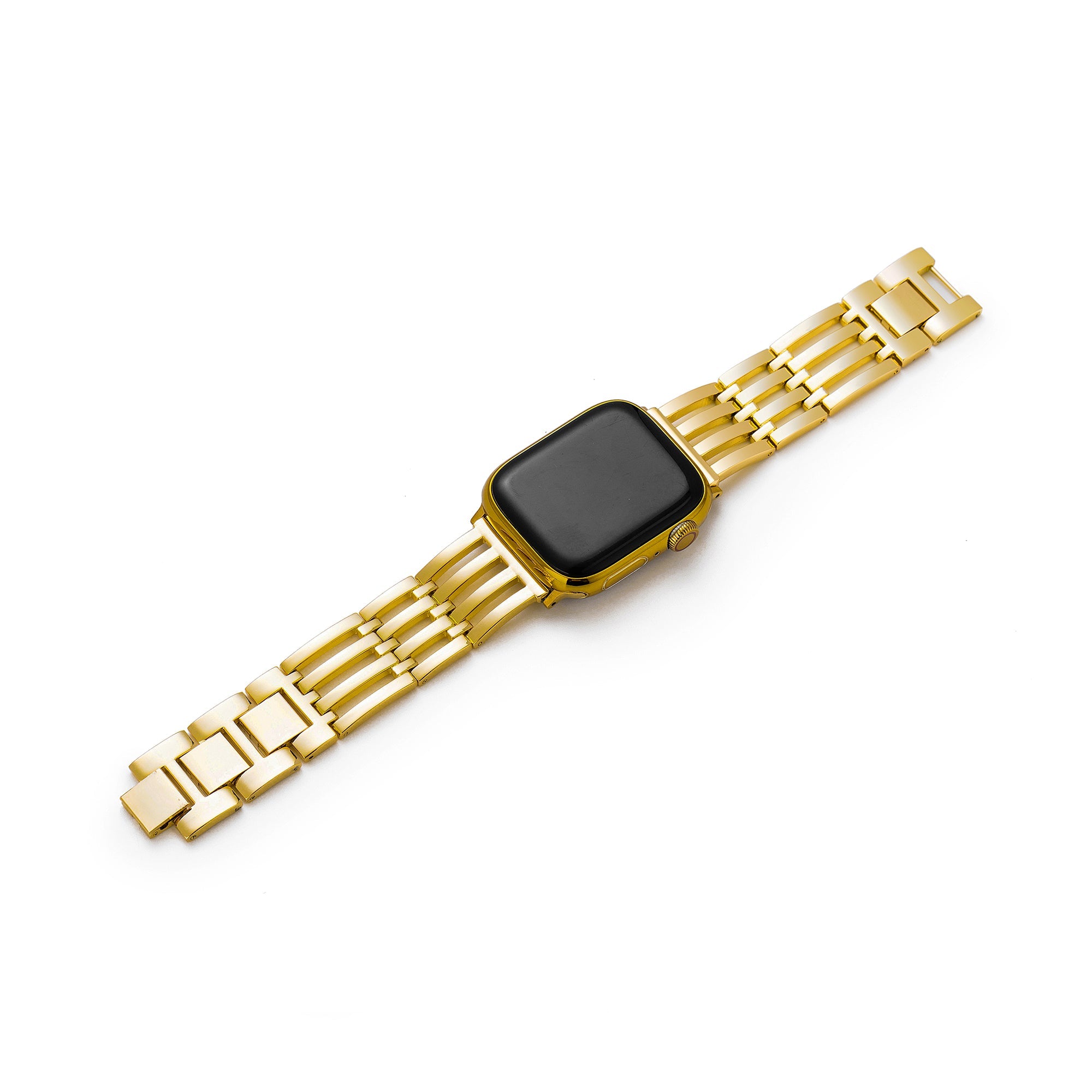 Unisex Strata Stripe Metal Watch Band