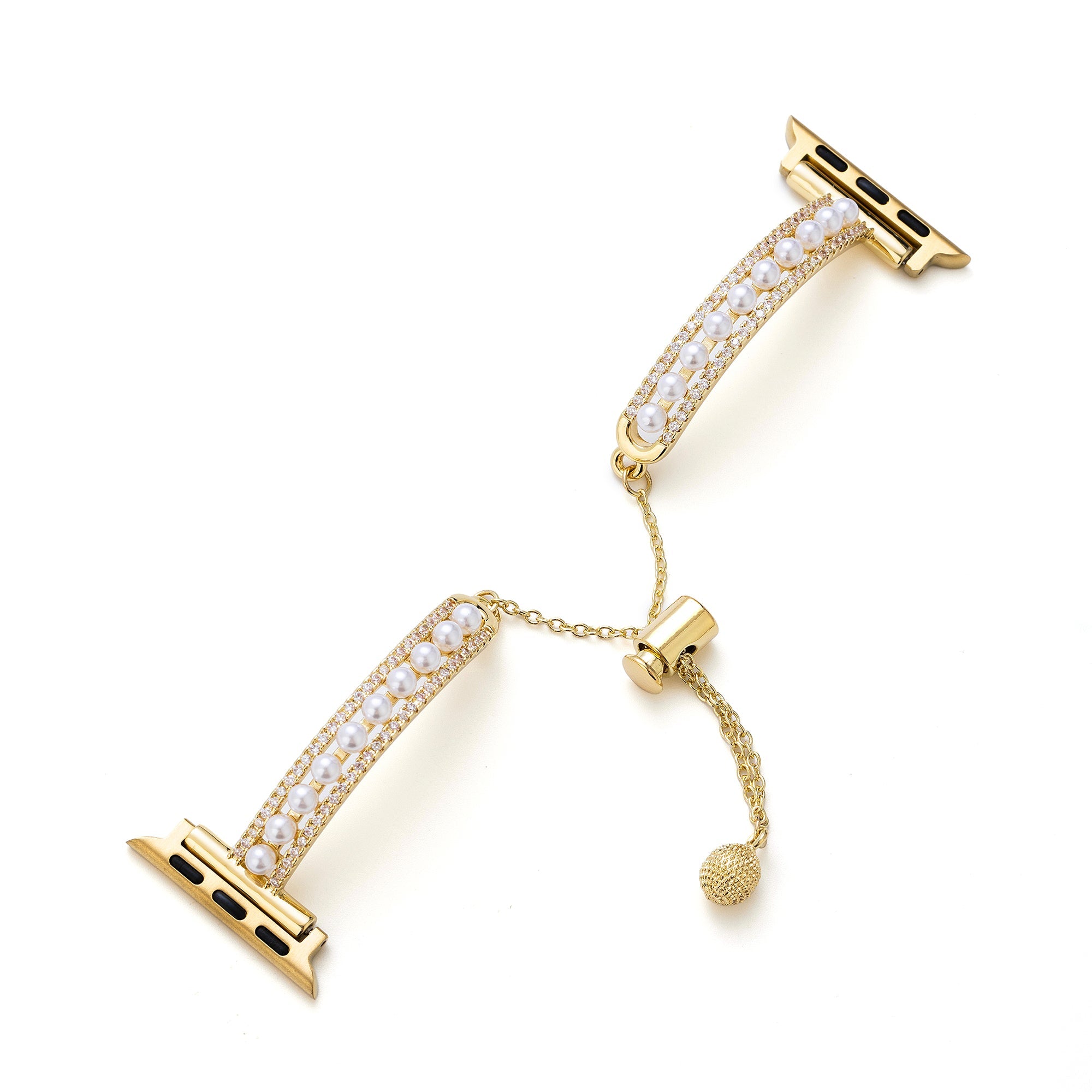 Pearl Beaded Copper Watch Band for Apple Watch