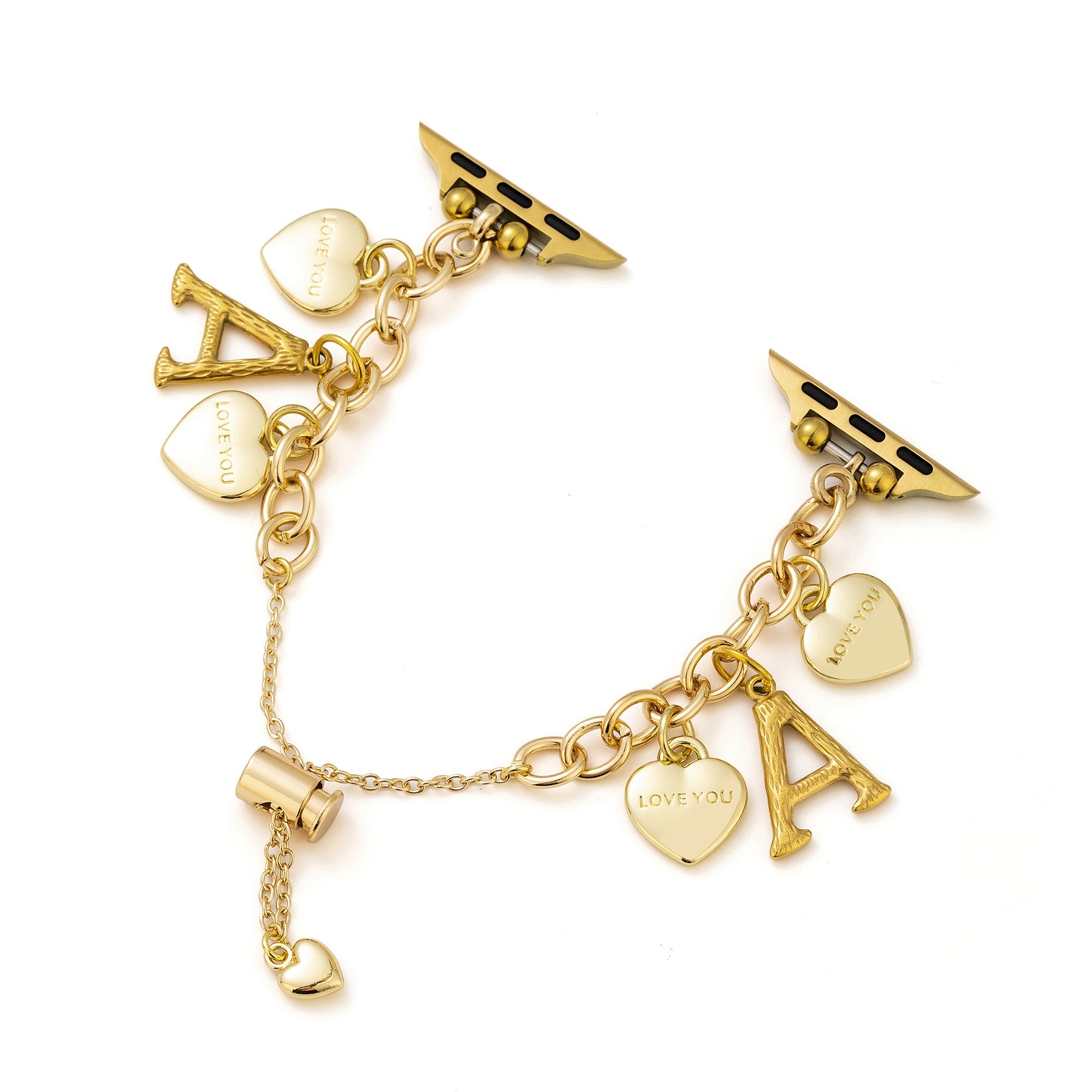 Love Letter Pendant Metal Watch Band for Apple Watch