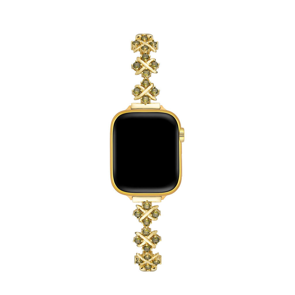 Zircon Petals Copper Watch Band