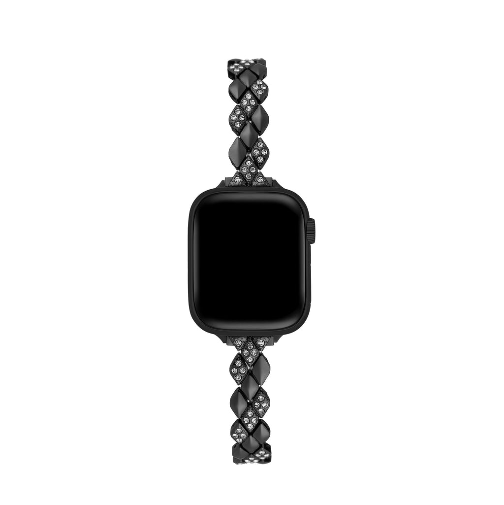 Gleaming Diamond Metal Watch Band