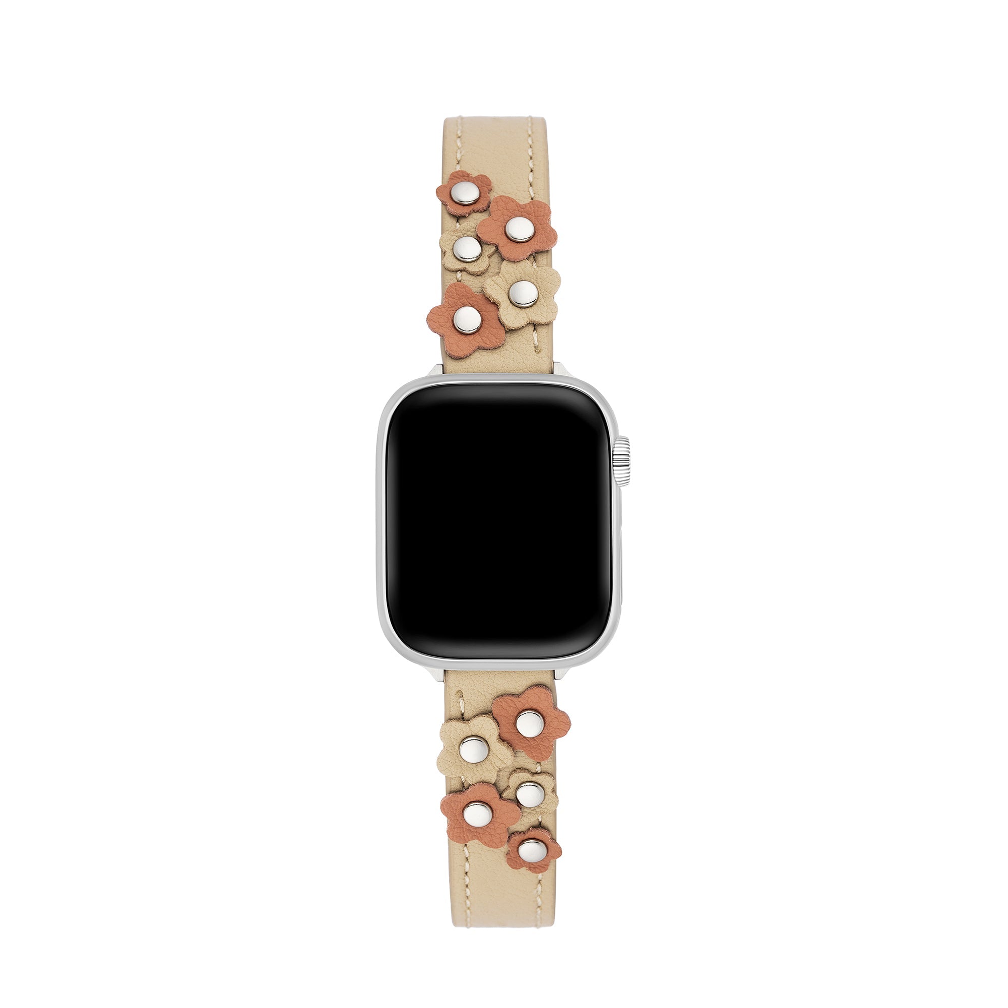 Garden Blooms Leather Watch Band for Apple Watch