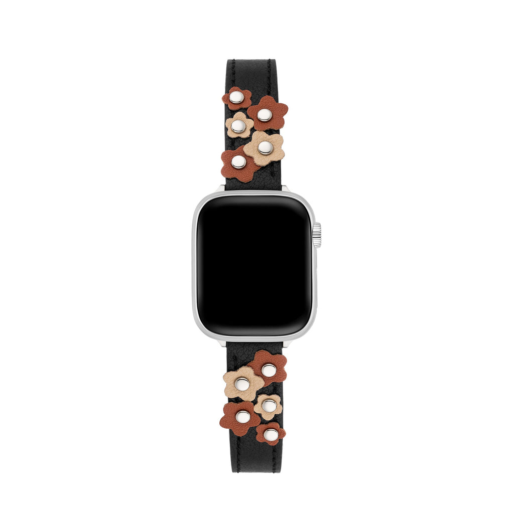 Garden Blooms Leather Watch Band for Apple Watch