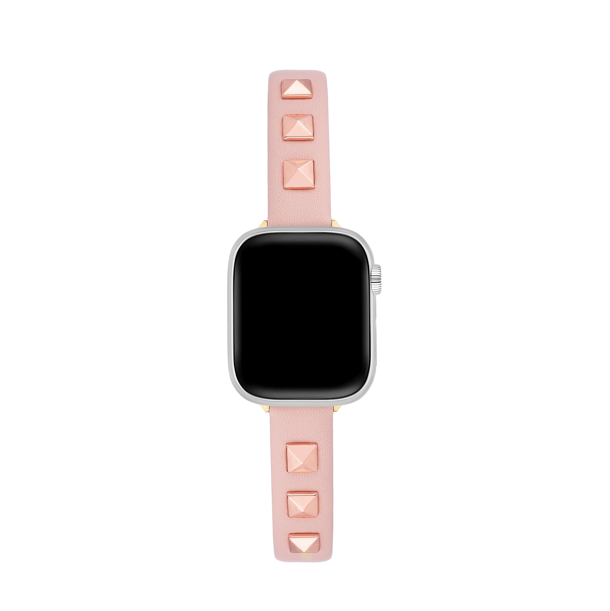 Chic Rivet-Studded Leather Watch Band for Apple Watch