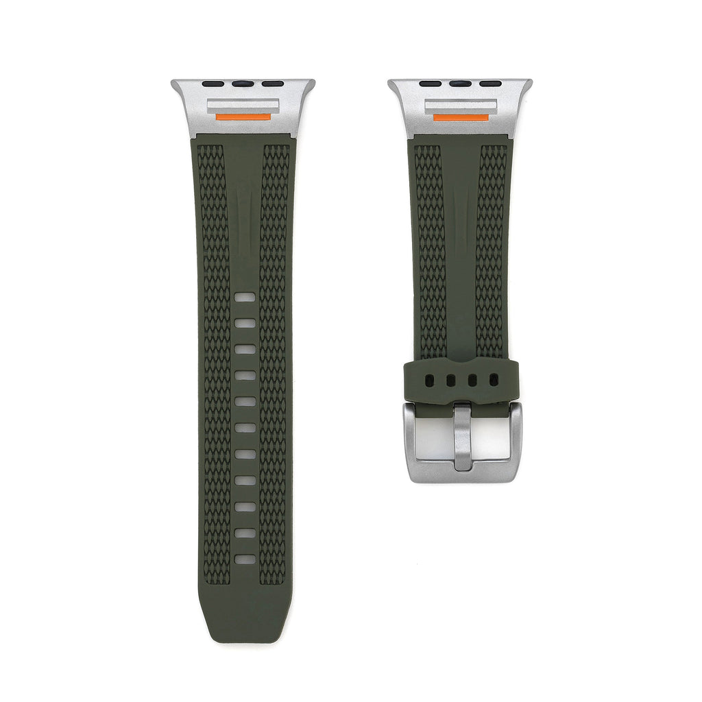 Men's Textured Silicone Watch Band