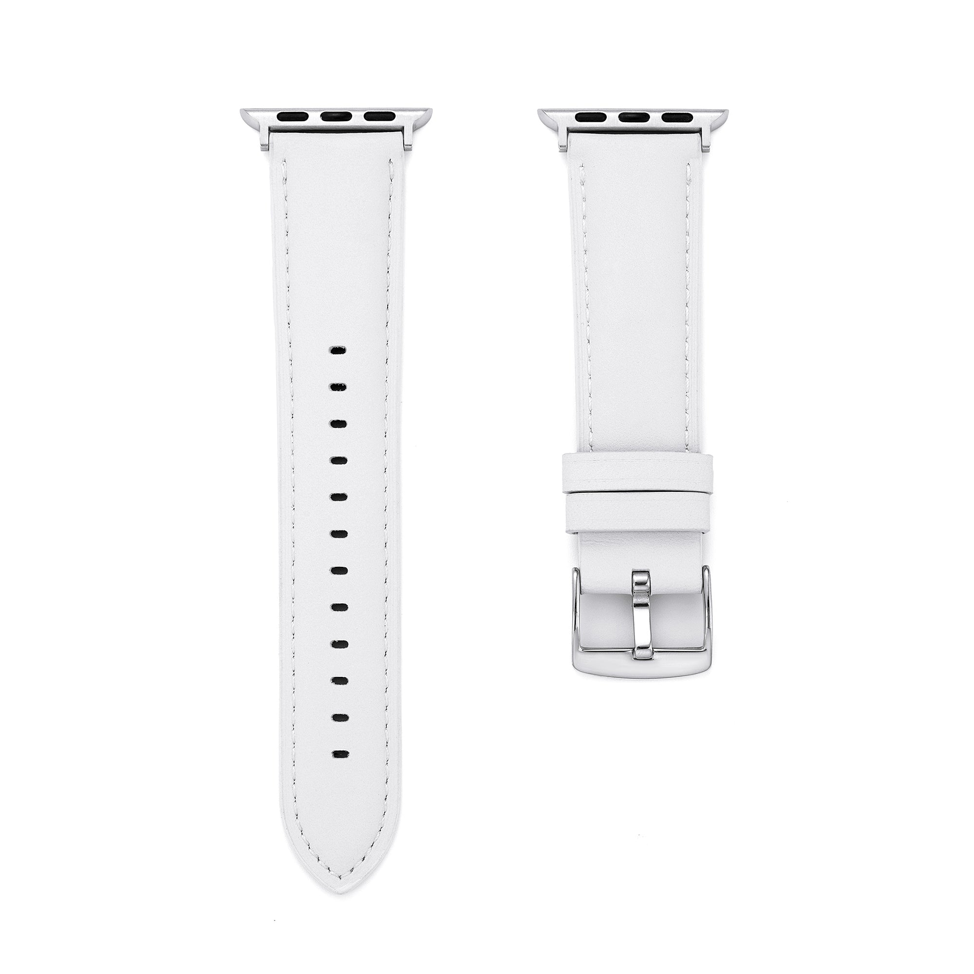 Unisex Basic Leather Watch Band for Apple Watch