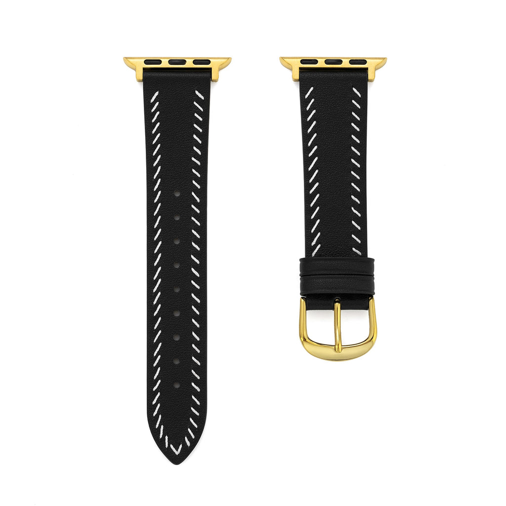 Unisex Stitching Leather Watch Band for Apple Watch