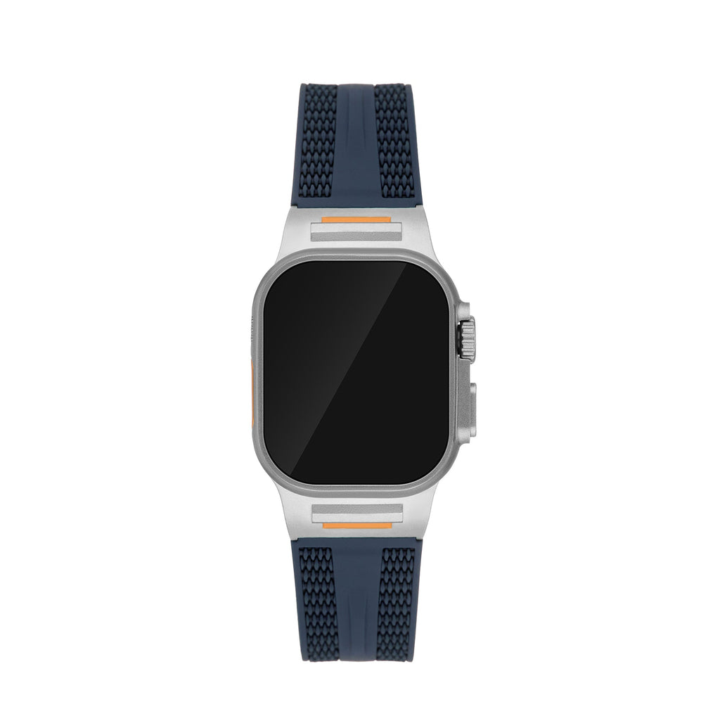 Men's Textured Silicone Watch Band