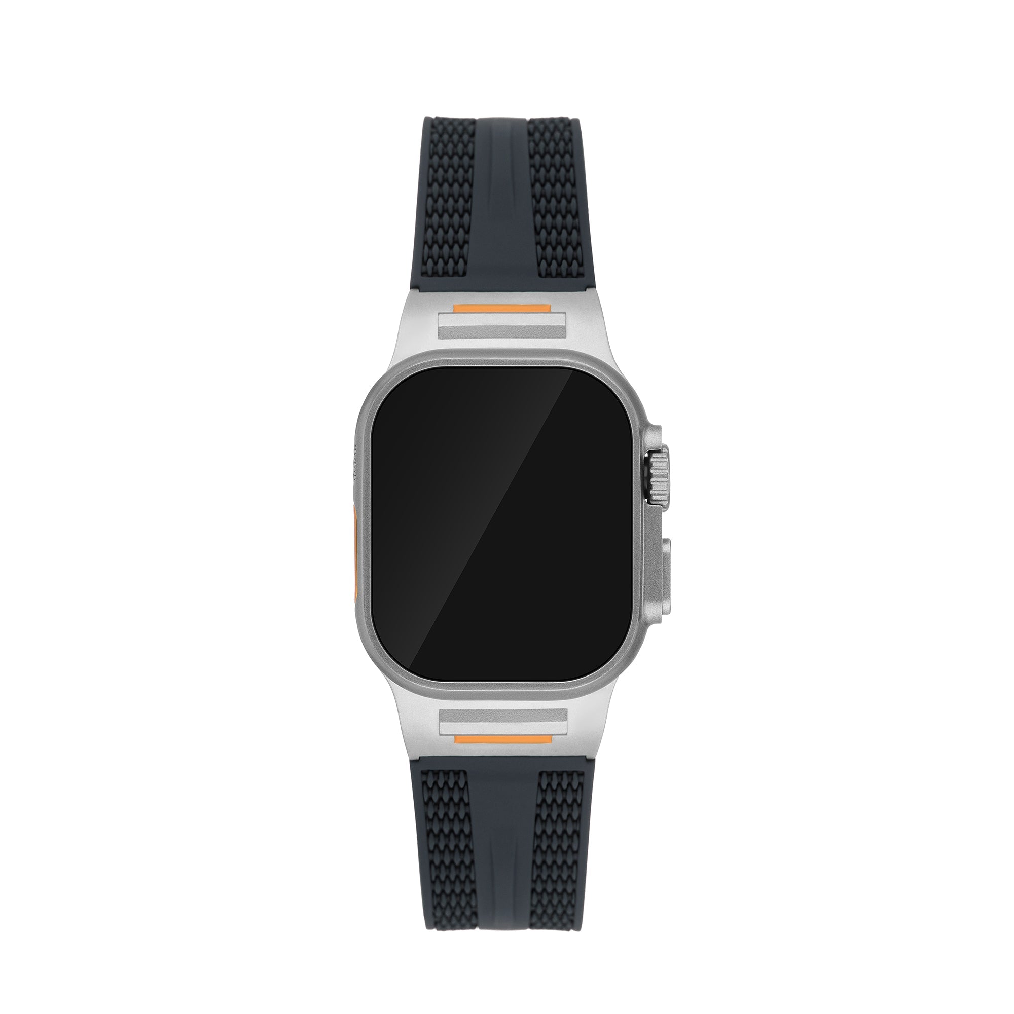 Men's Textured Silicone Watch Band