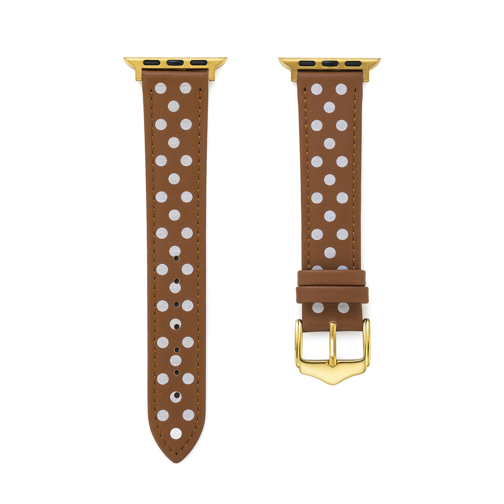 Polka Dot Leather Watch Band for Apple Watch