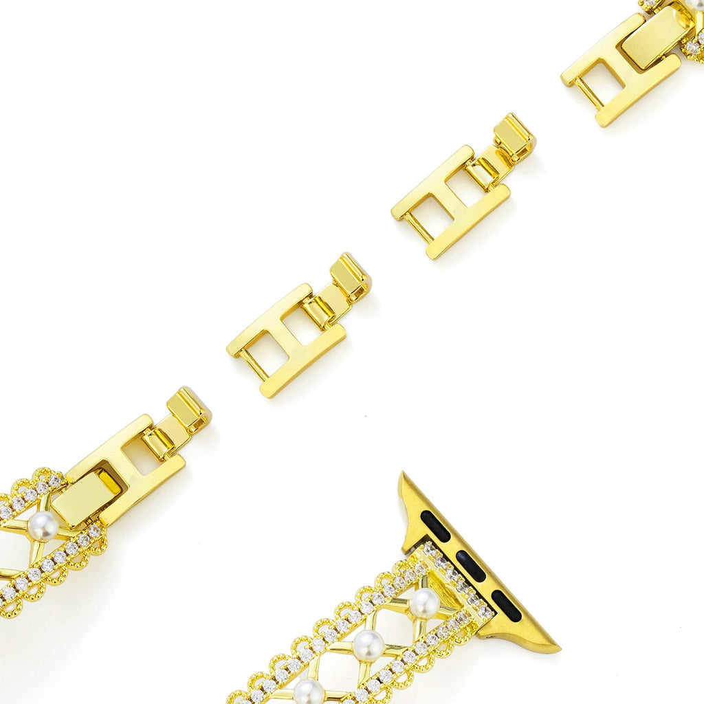 Lace-Inspired Pearl Watch Band for Apple Watch