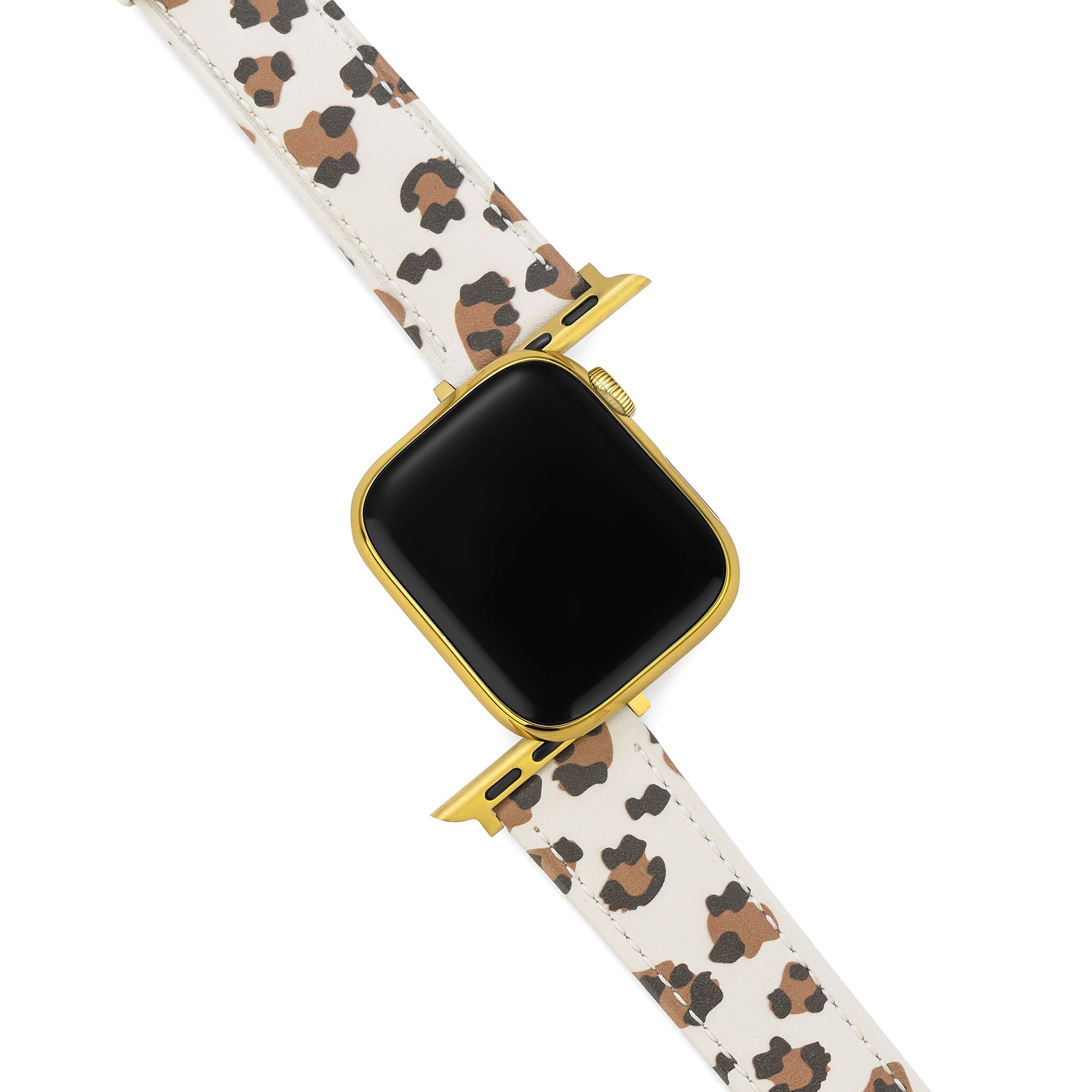 Leopard Print Leather Watch Band for Apple Watch