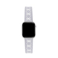 Embroidered Bow Leather Watch Band for Apple Watch